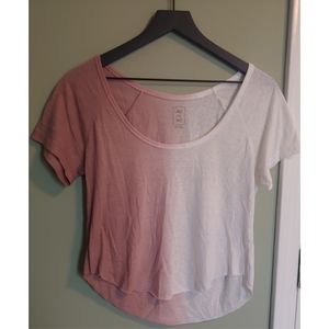 S- Pink and White Top